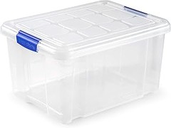 Comparativa de cajas de almacenaje transparentes y opacas para el garaje