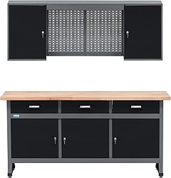 Organiza tu garaje: Ideas para aprovechar un banco de trabajo con panel perforado
