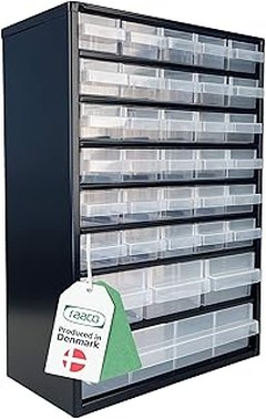 Organizadores de tornillería con cajones ideales para garajes pequeños
