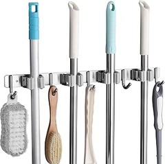 ¿Los soportes de pared para escobas y mopas son duraderos?