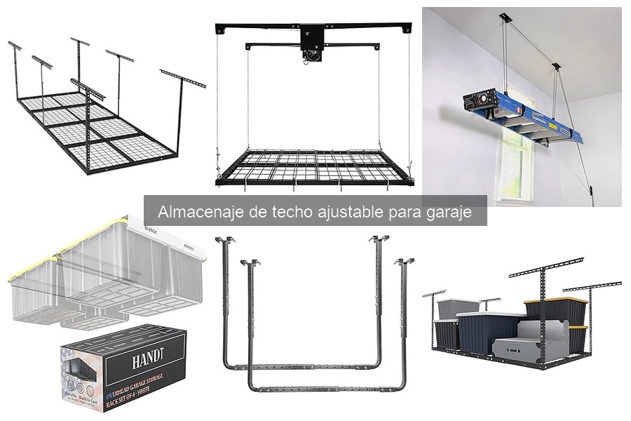 Accesorios esenciales para almacenaje de techo en garaje