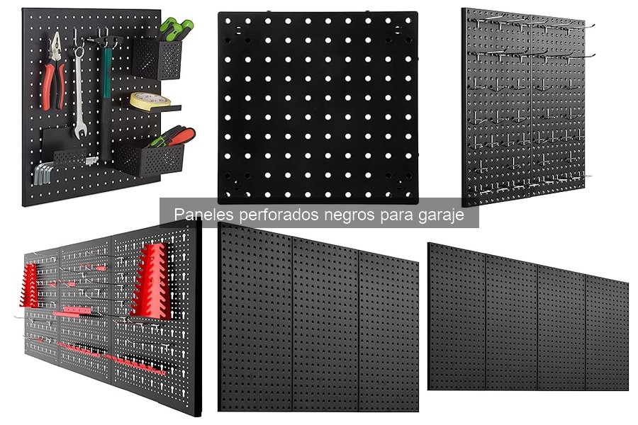 Accesorios imprescindibles para paneles perforados negros