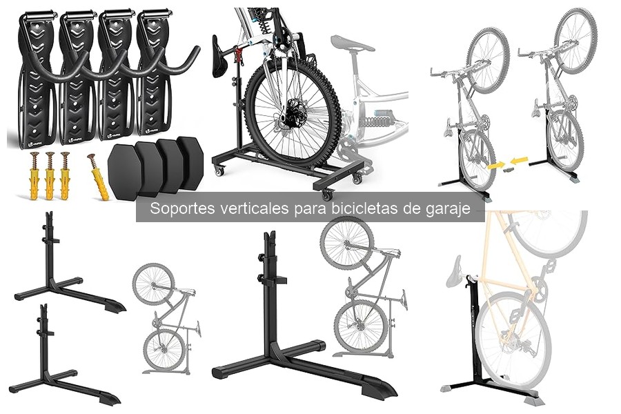 Ahorra espacio en tu garaje con soportes verticales para bicicletas
