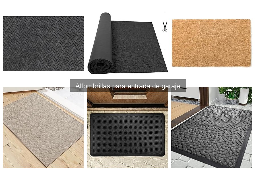 Alternativas a alfombrillas para entrada de garaje