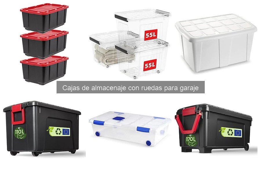 Alternativas a cajas de almacenaje con ruedas para garaje