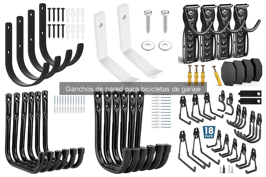 Alternativas a ganchos de pared para bicicletas en garaje