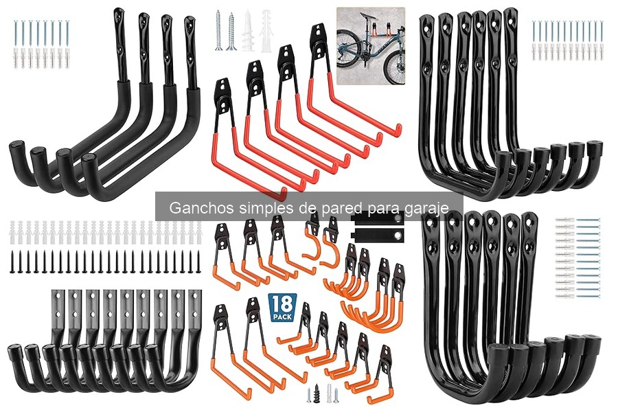 Alternativas a ganchos simples para almacenar en el garaje