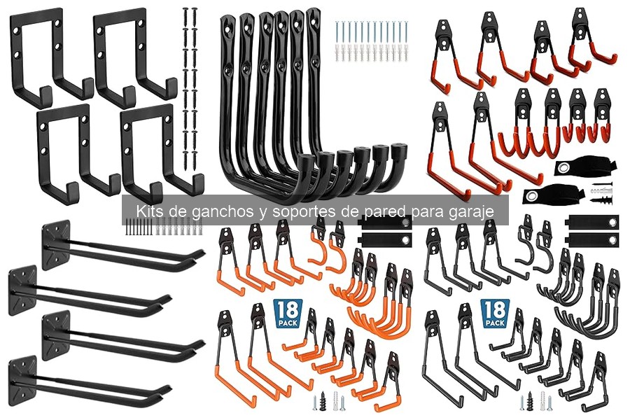 Alternativas a Kits de Ganchos y Soportes de Pared para Garaje
