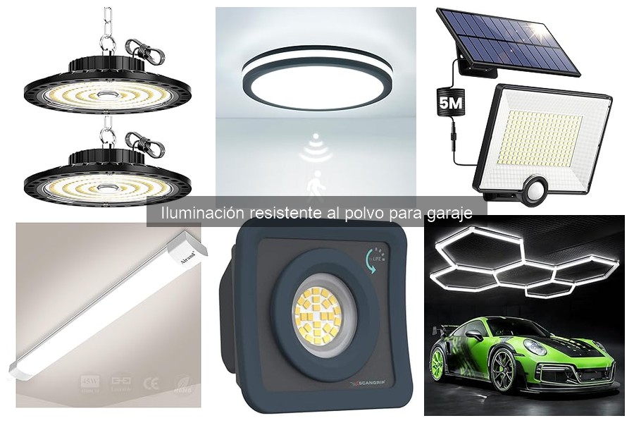 Alternativas a la iluminación resistente al polvo para garajes