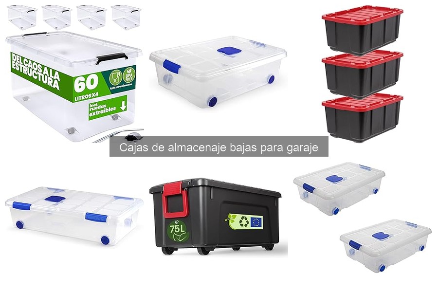 Alternativas a las cajas de almacenaje bajas para garaje