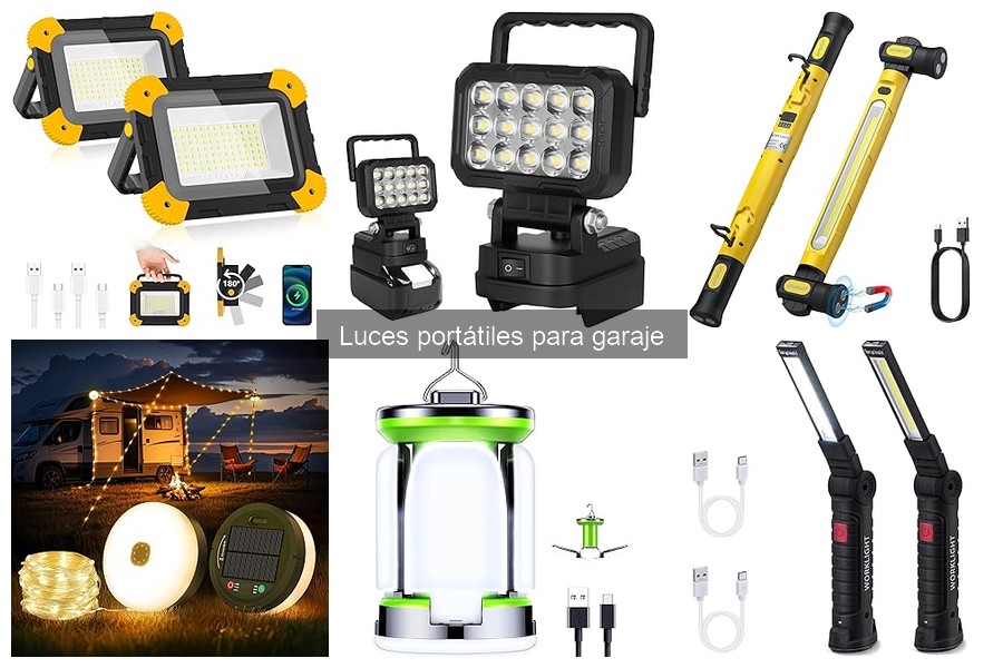 Alternativas a luces portátiles para garaje: 5 opciones útiles