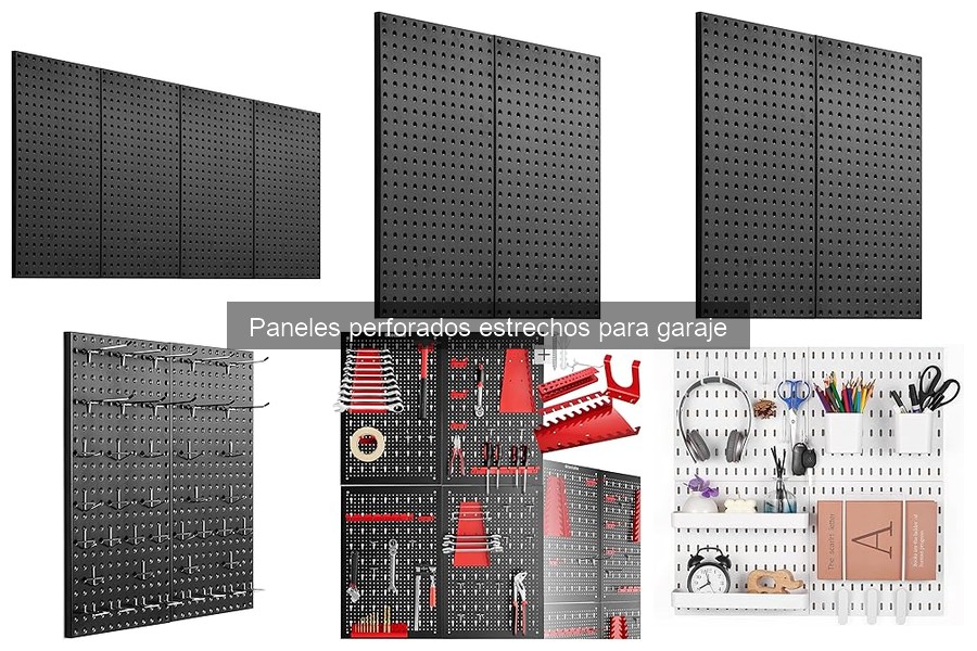 Alternativas a paneles perforados estrechos para garaje