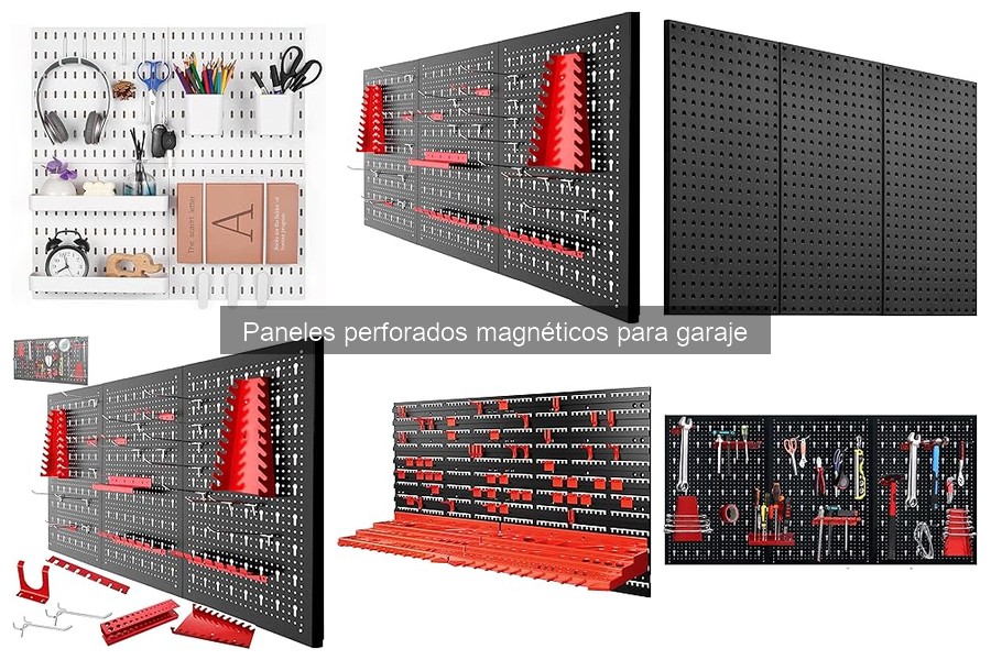 Alternativas a paneles perforados magnéticos para garaje