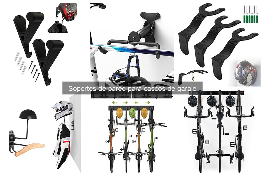 Alternativas a soportes de pared para cascos en el garaje