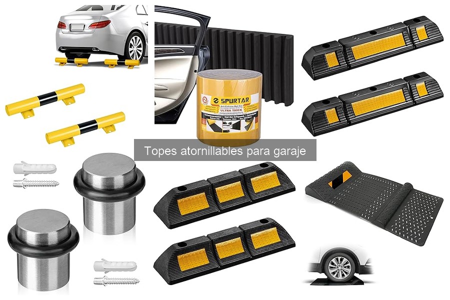 Alternativas a topes atornillables para garaje