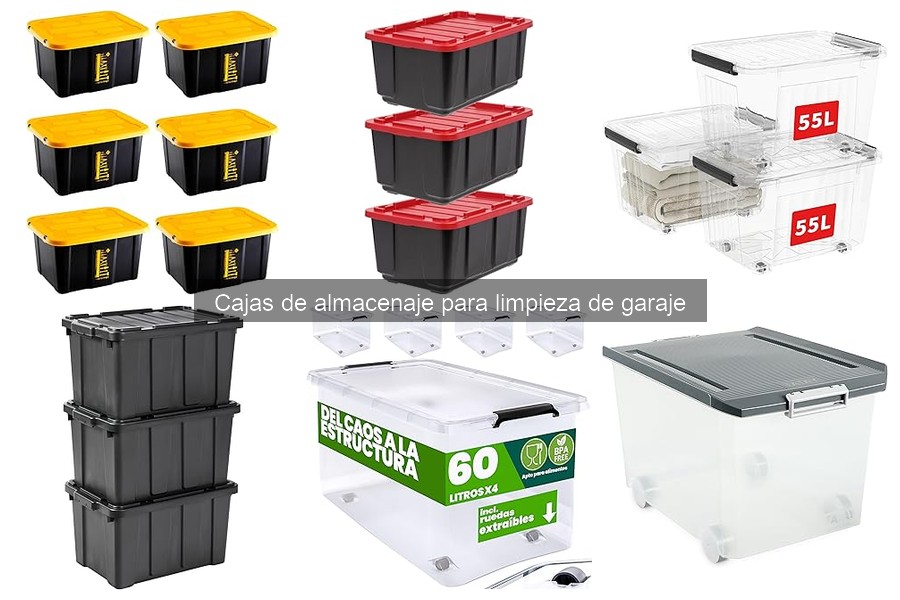 Beneficios de las cajas de almacenaje transparentes en el garaje