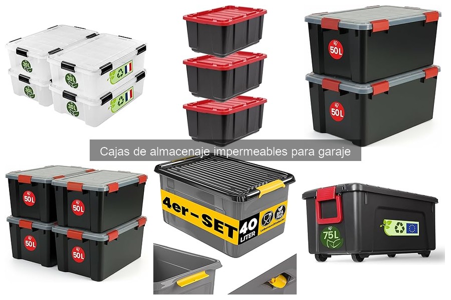 Cajas de almacenaje impermeables para garaje: Beneficios y características