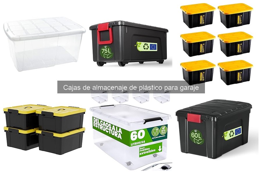Cajas de plástico vs. cajas de cartón para el garaje