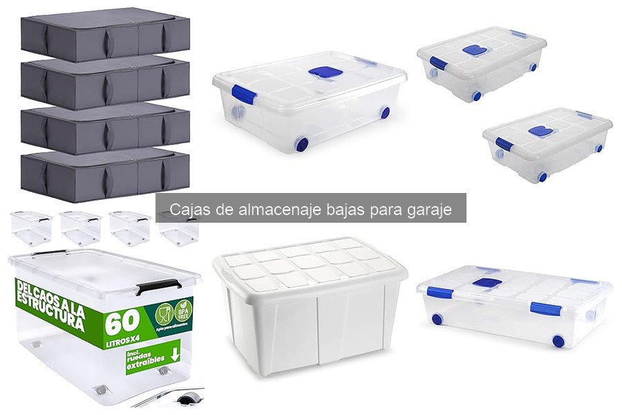 Características de las Cajas de Almacenaje Bajas para Garaje