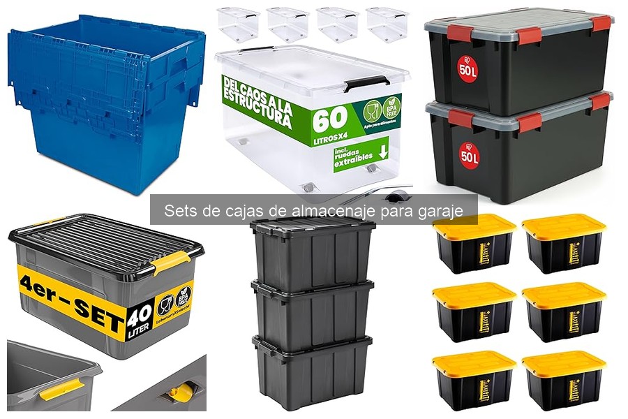 Cómo cuidar sets de cajas de almacenaje para garaje