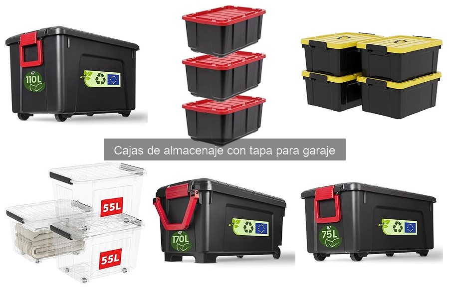 Cómo cuidar tus cajas de almacenaje con tapa en el garaje