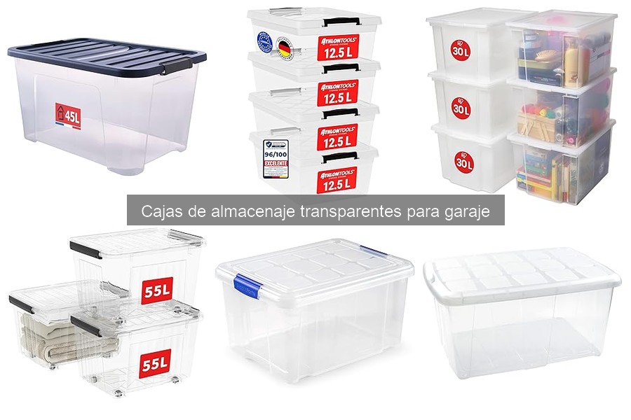 Cómo elegir cajas de almacenaje transparentes para el garaje