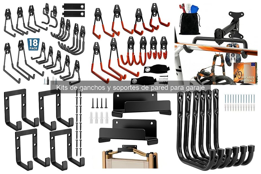 Cómo elegir el mejor kit de ganchos y soportes para garaje