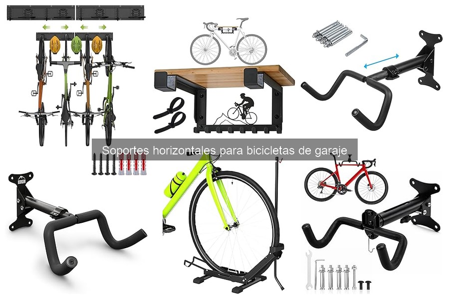 Cómo instalar un soporte horizontal para bicicletas en el garaje