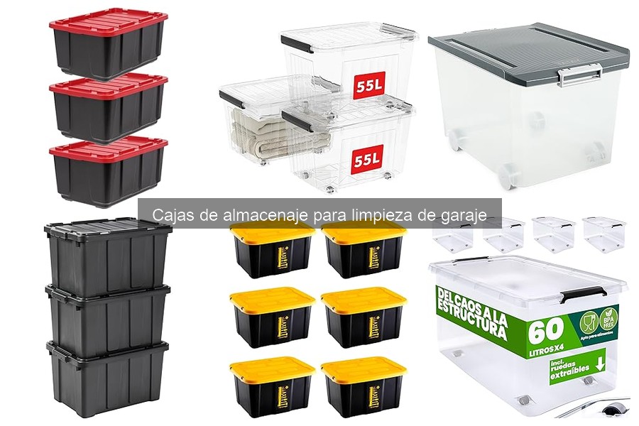 Cómo limpiar y mantener cajas de almacenaje en el garaje