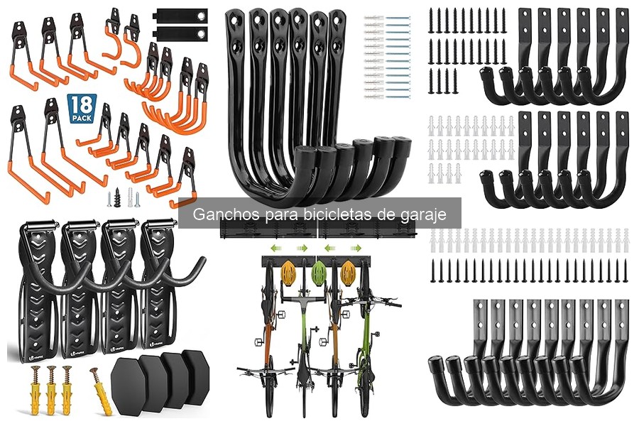 Cómo organizar el garaje con ganchos para bicicletas