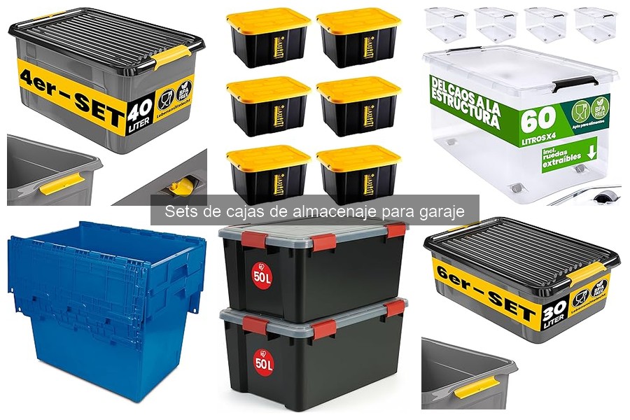 Cómo usar sets de cajas de almacenaje en el garaje