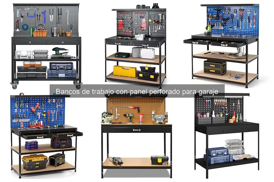 Comparativa de Bancos de Trabajo con y sin Panel Perforado