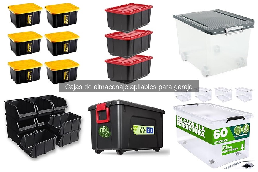 Comparativa de Cajas de Almacenaje Apilables para Garaje