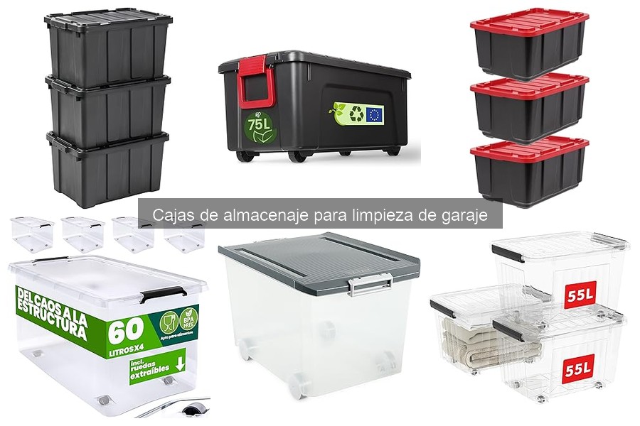 Comparativa de cajas de almacenaje para garaje por materiales