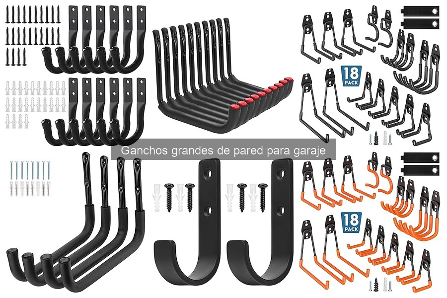 Comparativa de ganchos grandes de pared: metal vs. plástico