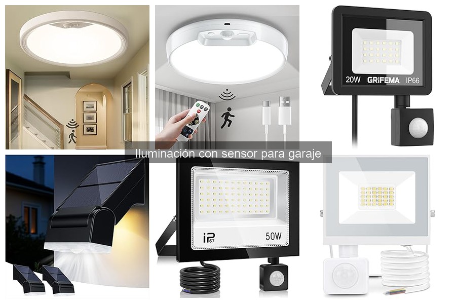 Comparativa de Iluminación con Sensor para Garaje