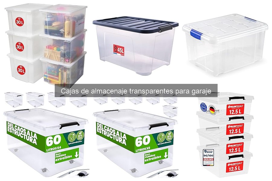 Comparativa de materiales en cajas de almacenaje transparentes