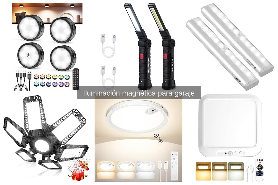Comparativa de precios de iluminación magnética para garaje
