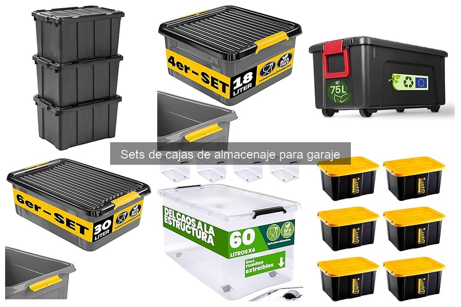 Comparativa de Sets de Cajas de Almacenaje para Garaje