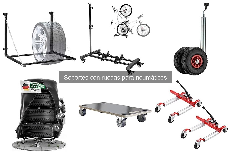 Comparativa de soportes con ruedas para neumáticos 2023