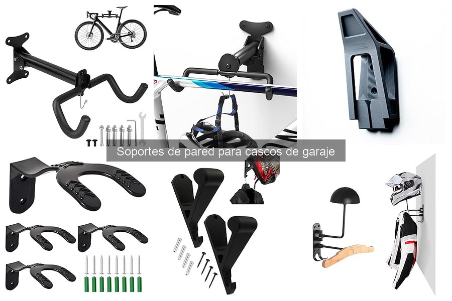 Comparativa de Soportes de Pared para Cascos con y sin Anclaje