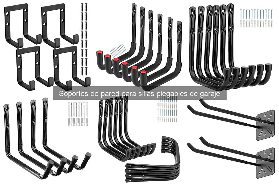 Comparativa de soportes de pared para sillas plegables
