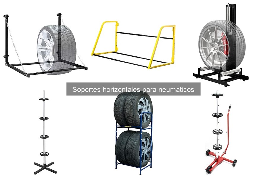 Comparativa de soportes horizontales para neumáticos