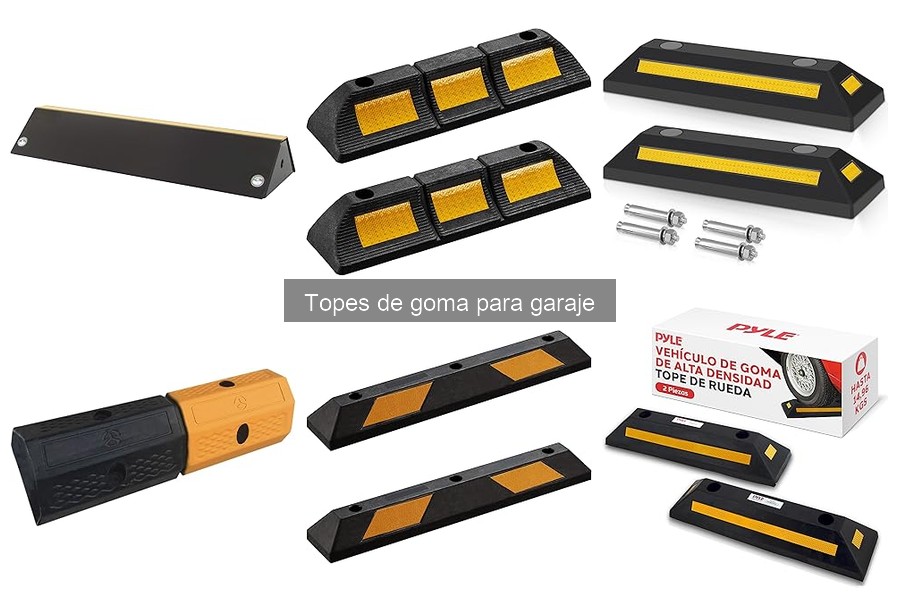 Comparativa de topes de goma vs. plástico y metal
