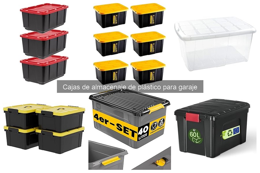¿Cuánto peso soportan las cajas de almacenaje de plástico?