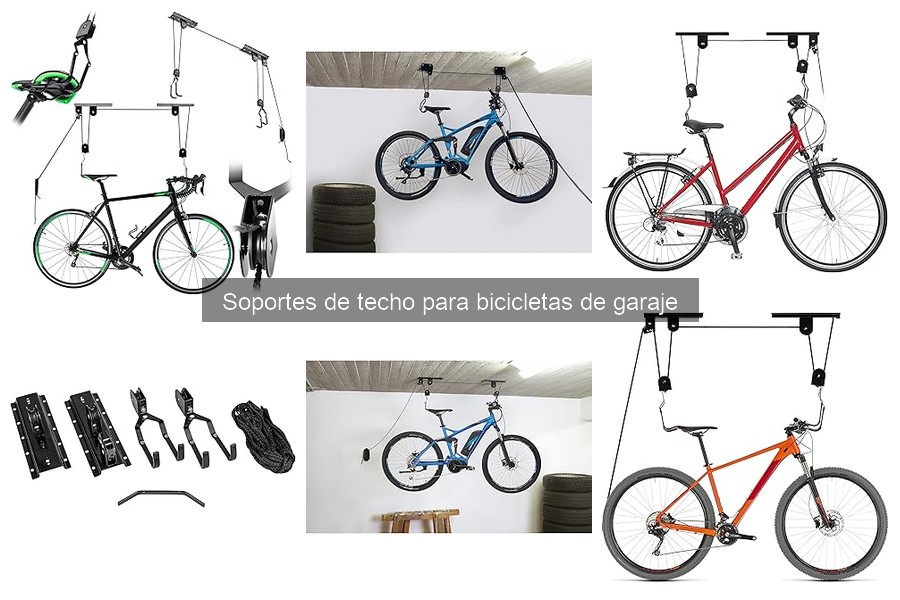 ¿Cuánto peso soportan los soportes de techo para bicicletas?