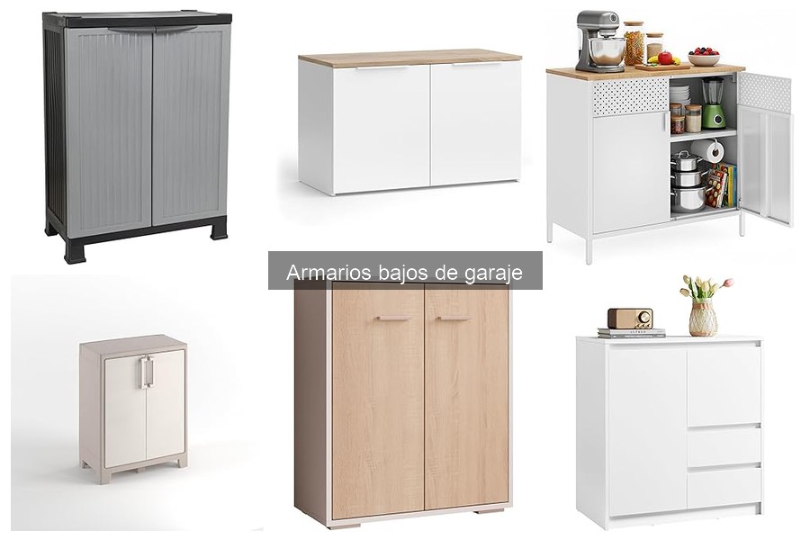 Dónde comprar armarios bajos de garaje: tiendas y precios