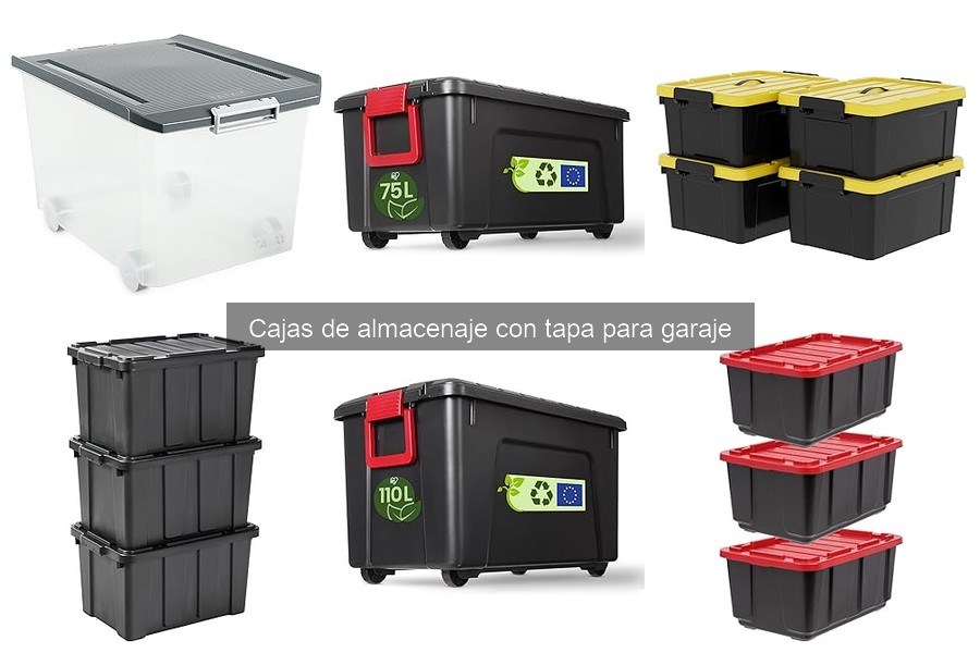 Dónde comprar cajas de almacenaje con tapa para garaje