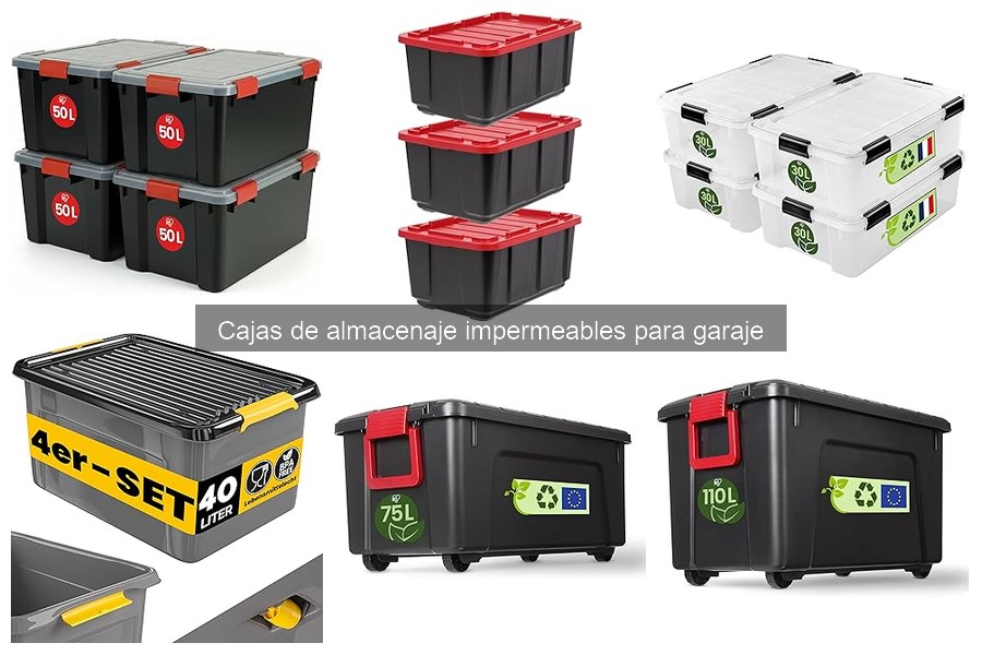 Dónde comprar cajas de almacenaje impermeables para garaje