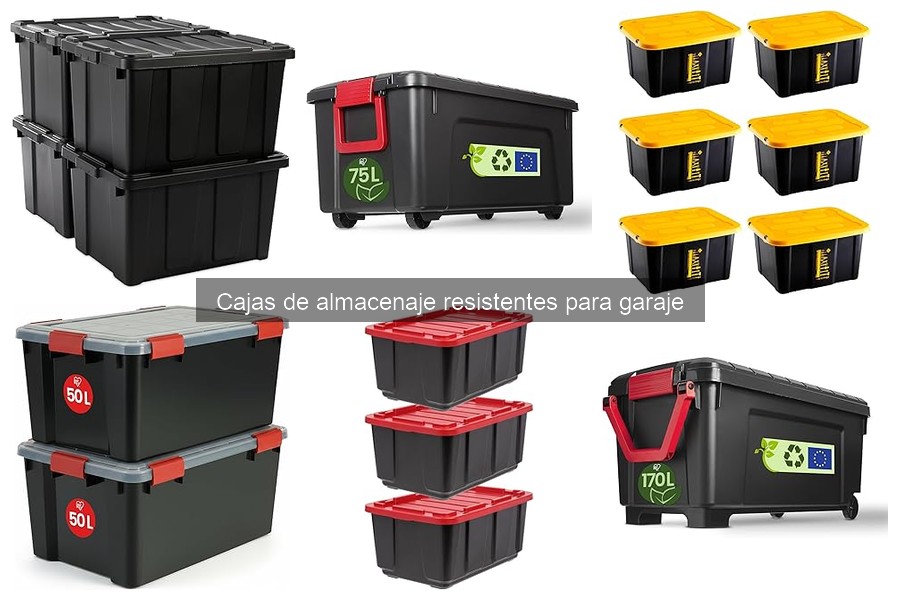 ¿Dónde comprar cajas de almacenaje resistentes para garaje?
